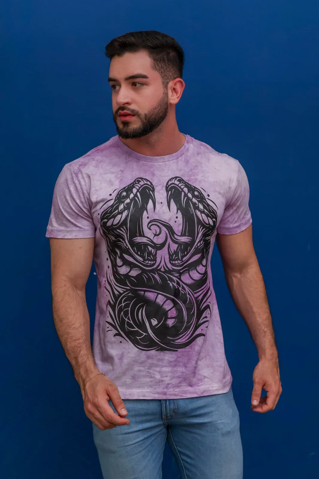 Camisa Algodão Fio 30 no Tie Dye