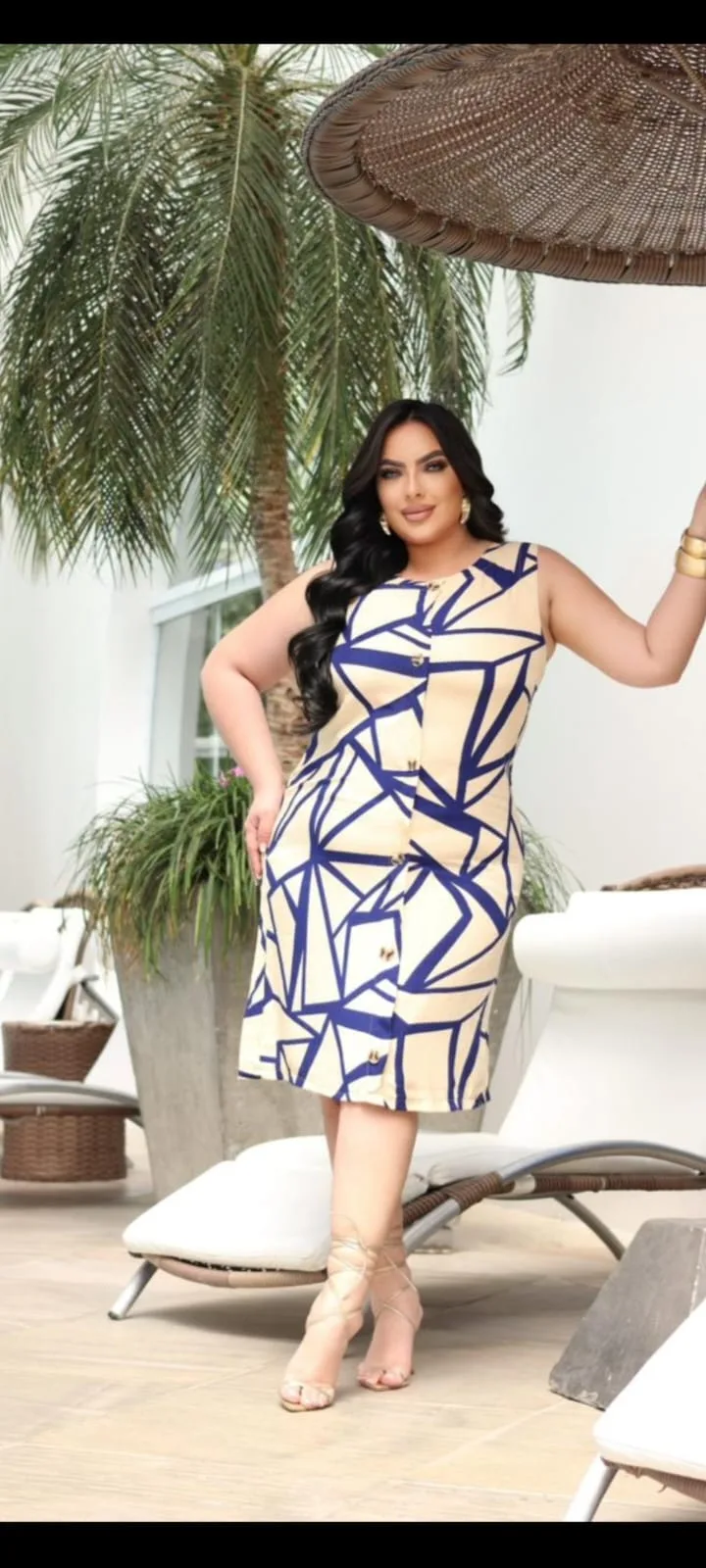 Vestido Plus Size de Viscolinho