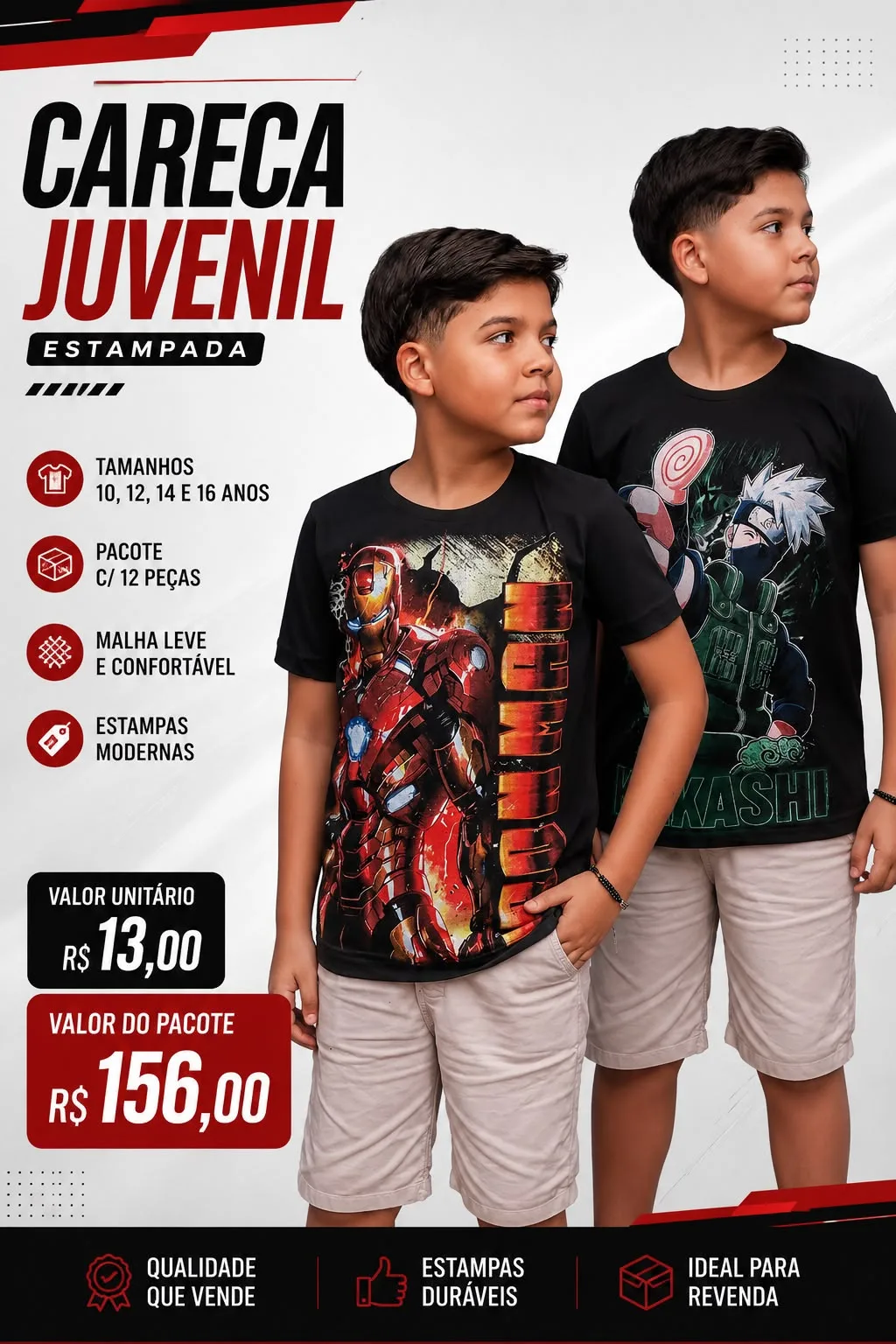 Careca Estampada