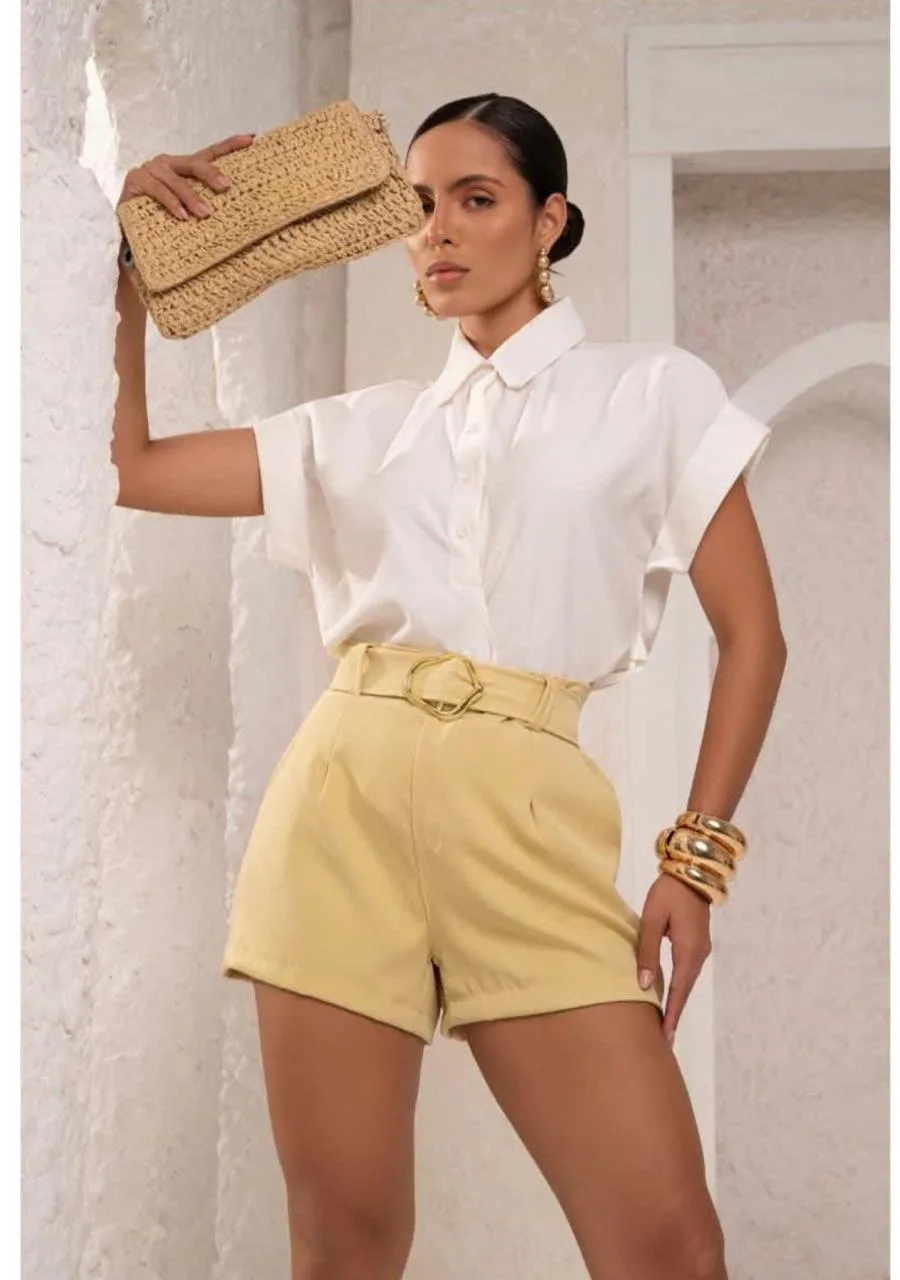 Short Feminino de Alfaiataria