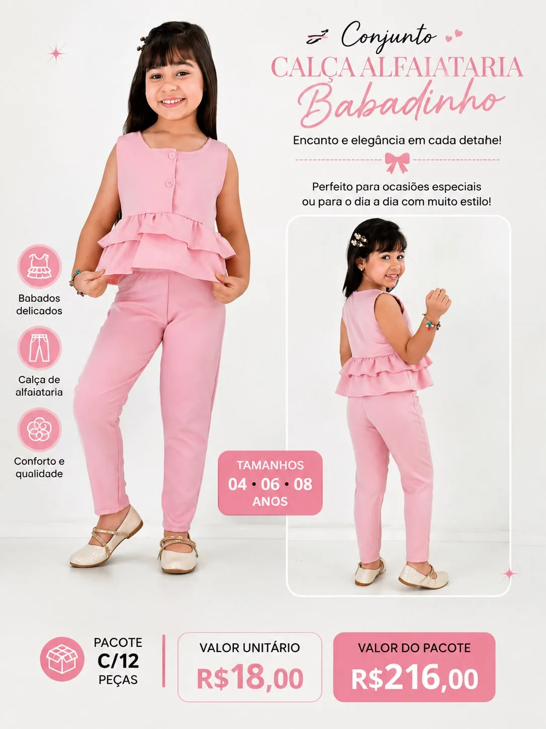 Calça Alfaiataria Babadinho