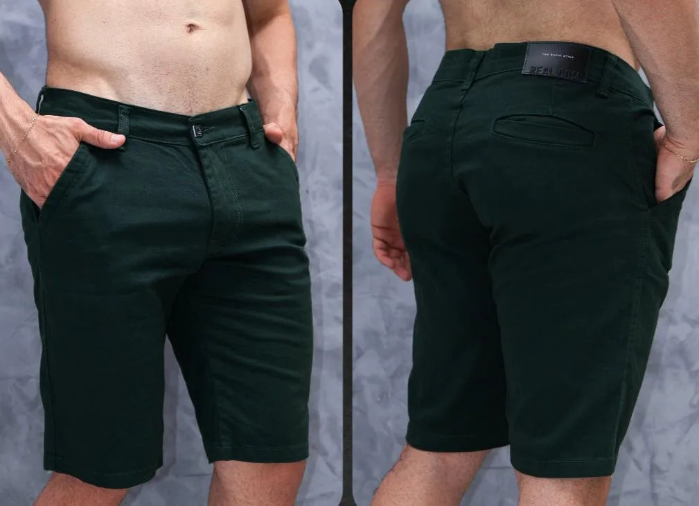 Bermuda Masculina Lisa de Brim c/ Lycra