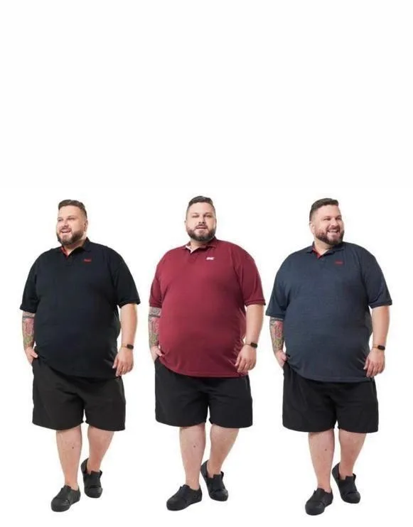 Gola Polo Plus Size Algodão Fio 30
