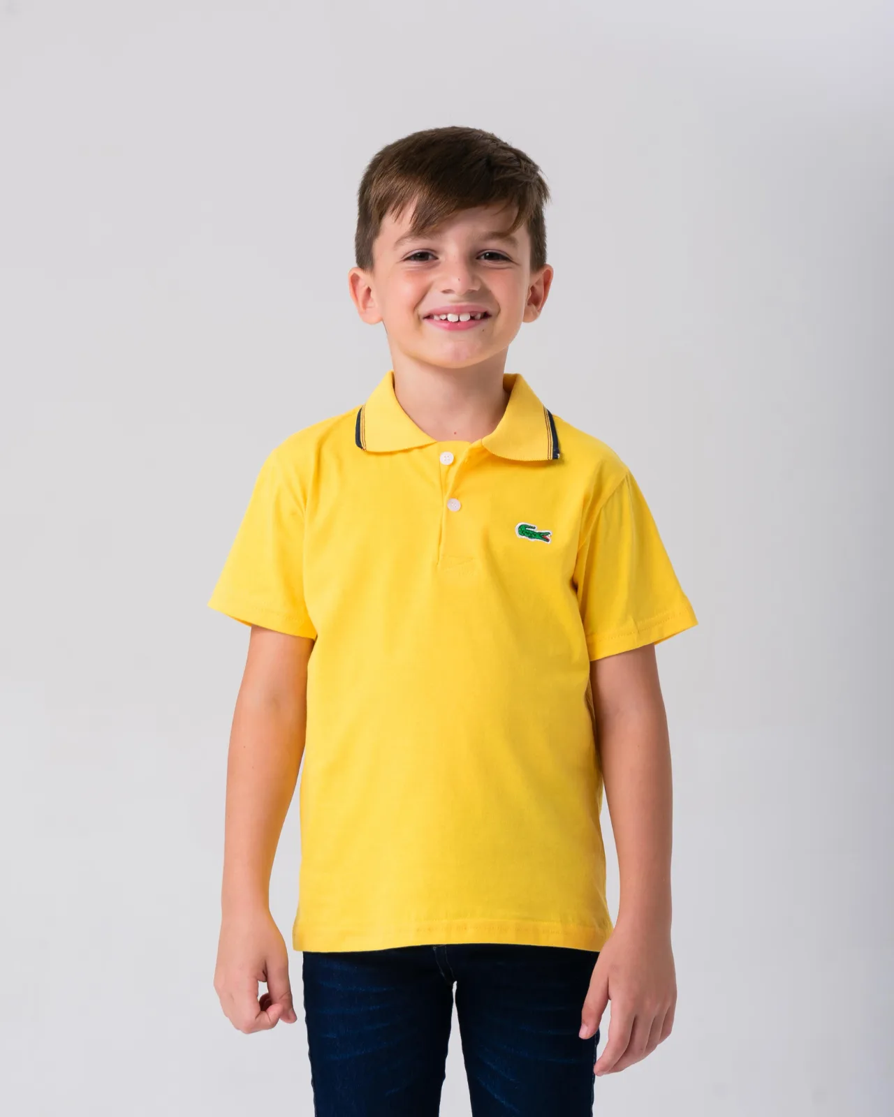 Gola Polo Infanto-juvenil Algodão Fio 30