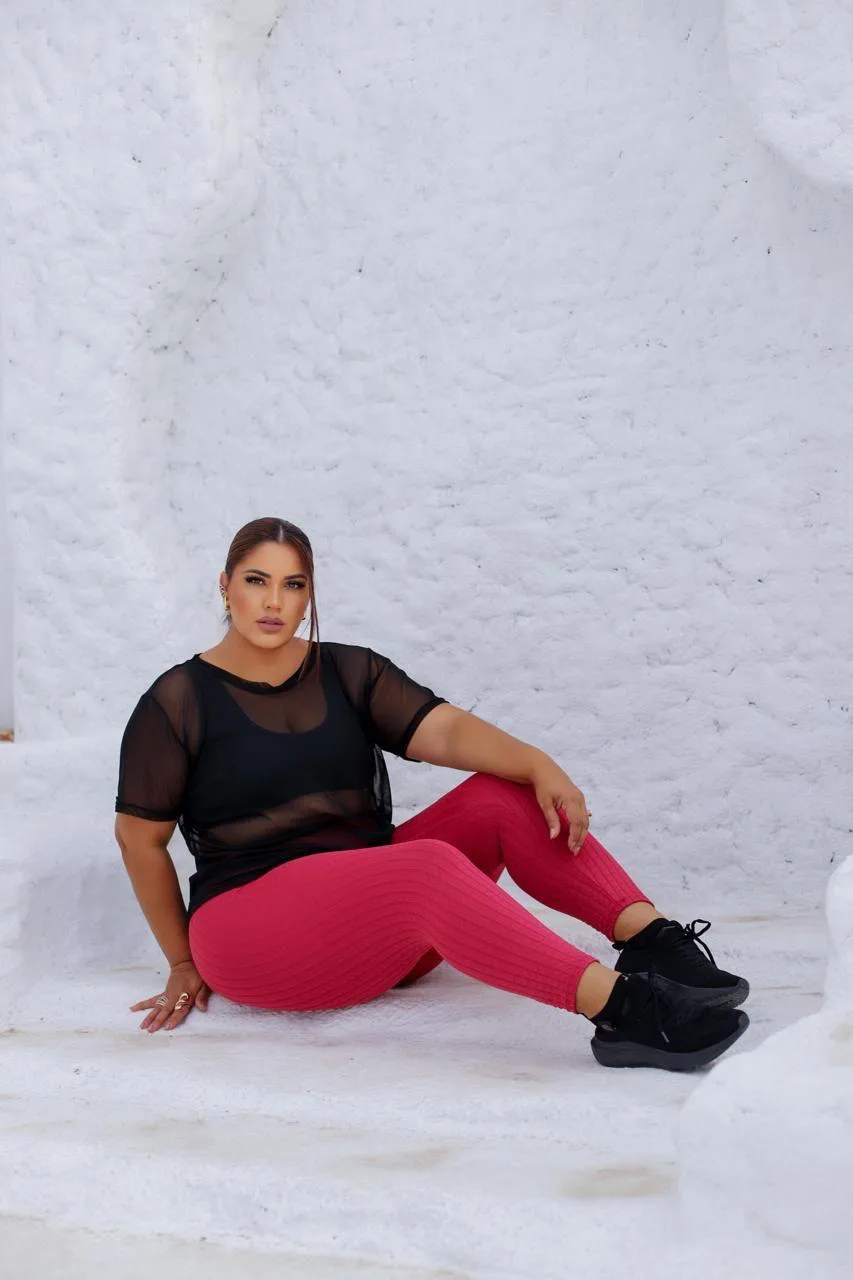 Calça Feminina Legging de Bubbles e Anarruga