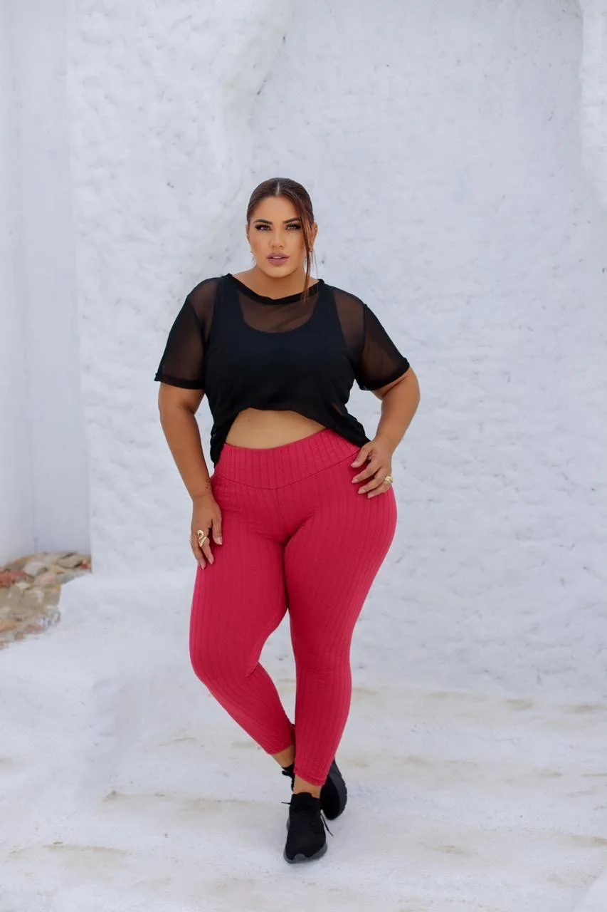 Calça Feminina Legging de Bubbles e Anarruga