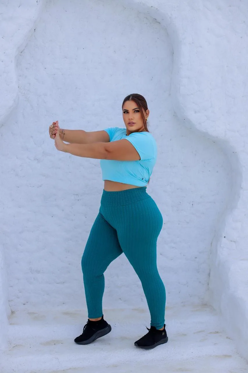Calça Feminina Legging de Bubbles e Anarruga