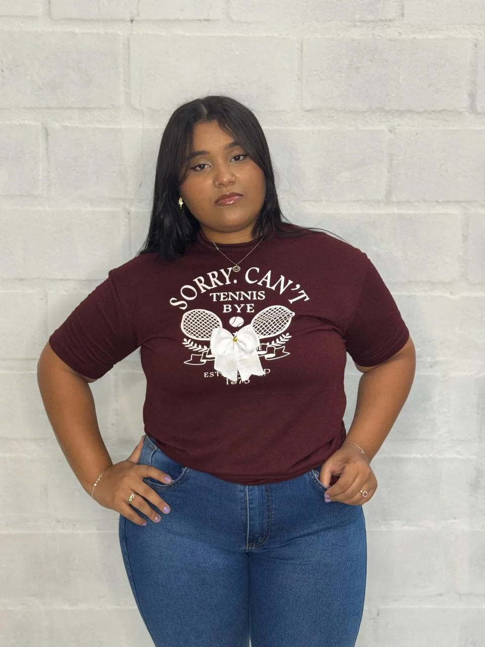 T-shirt plus size c/Estampa