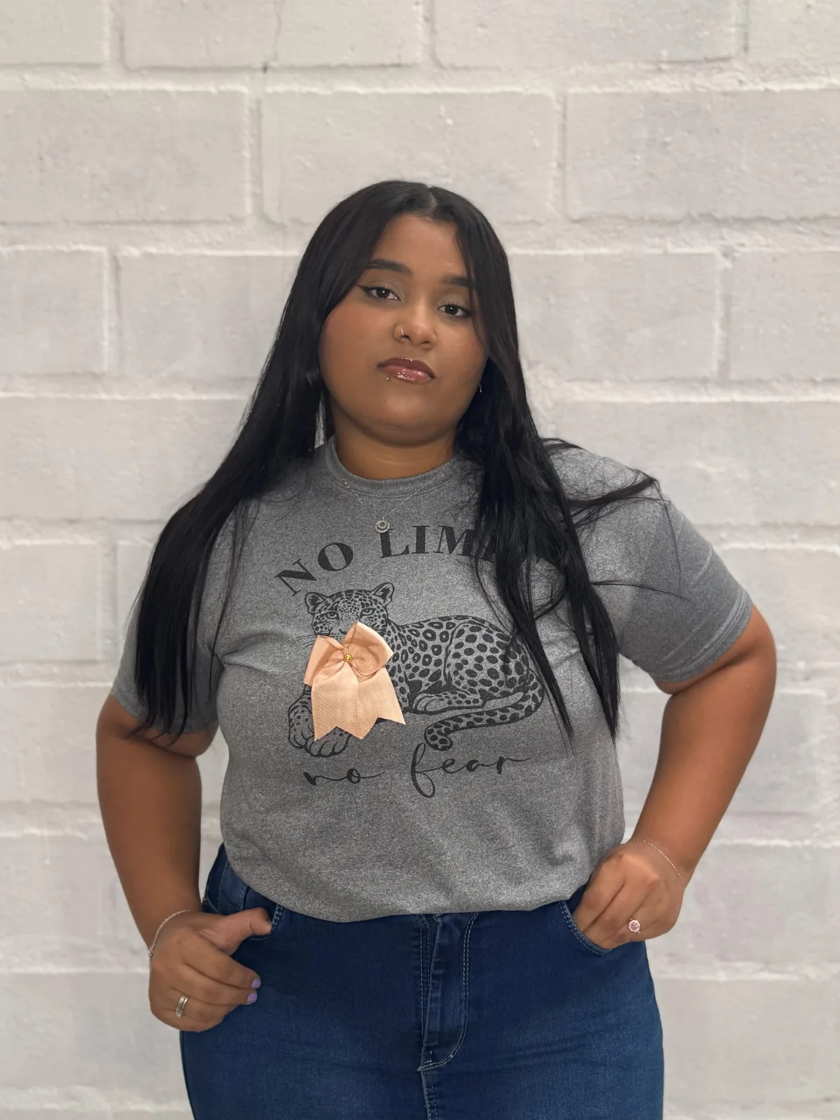 T-shirt plus size c/Estampa