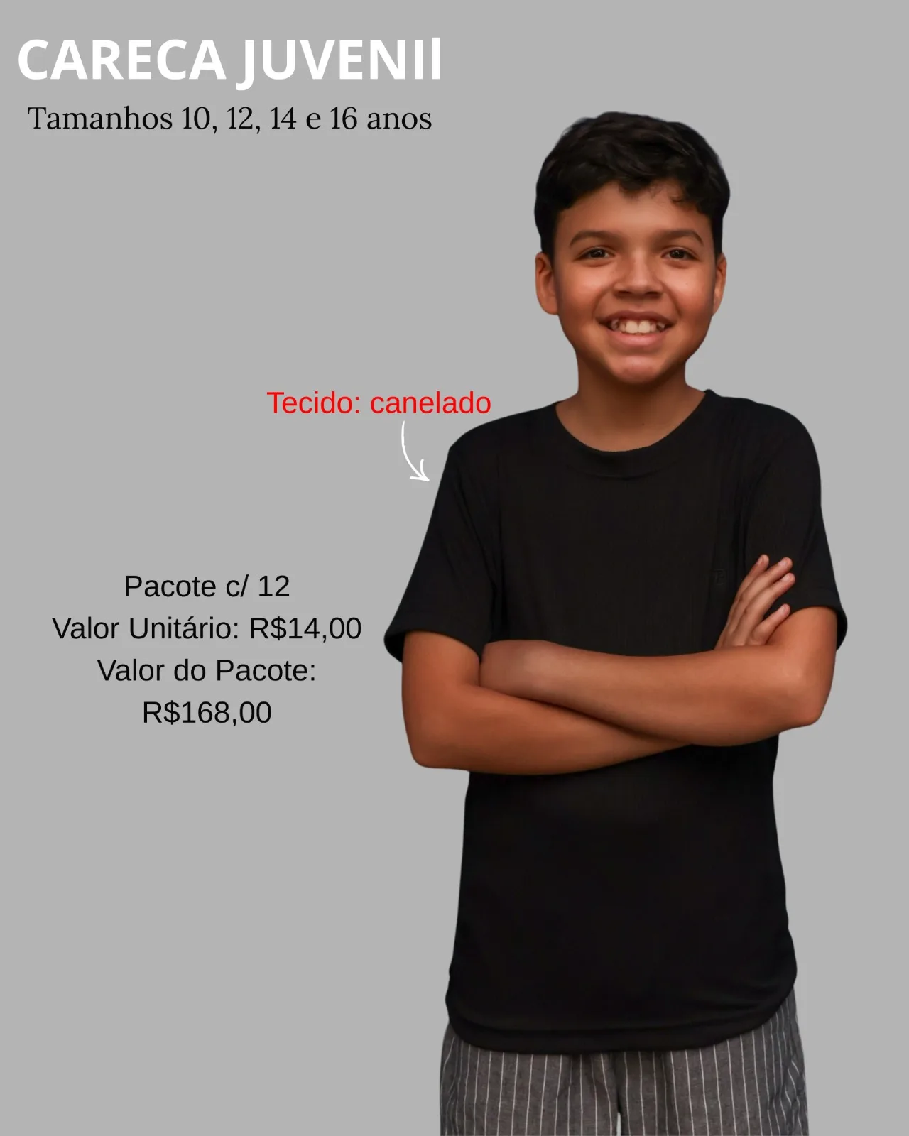 Careca Juvenil Canelada