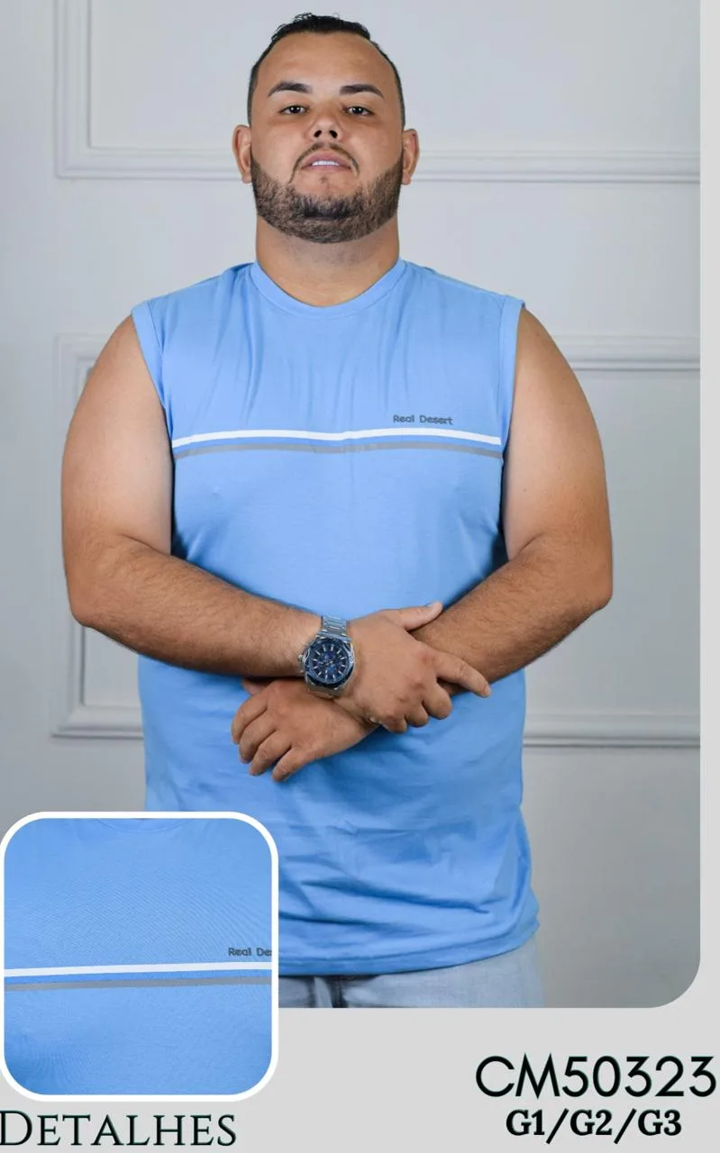 Machão Plus Size de Algodão Menegotti