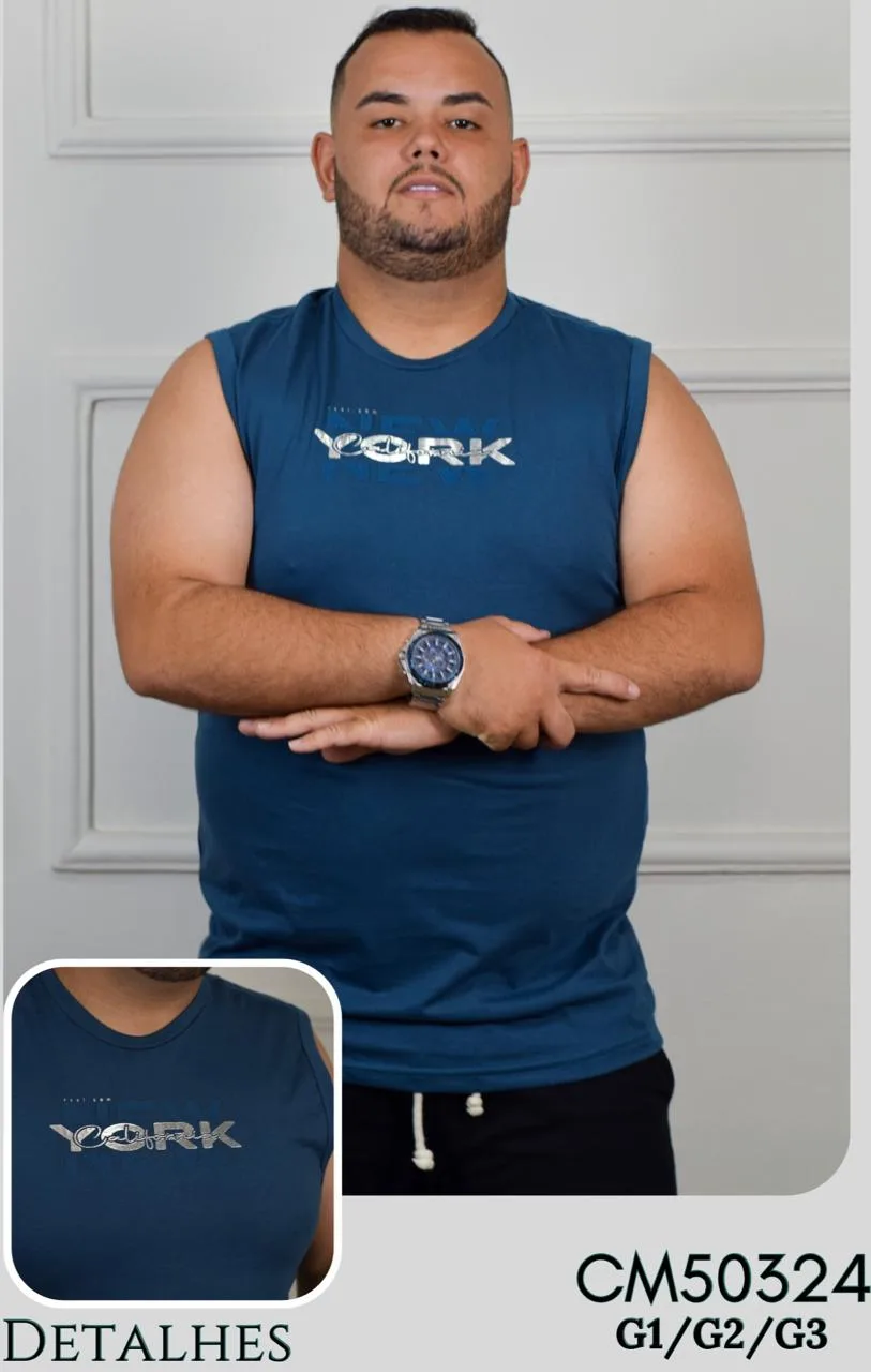 Machão Plus Size de Algodão Menegotti