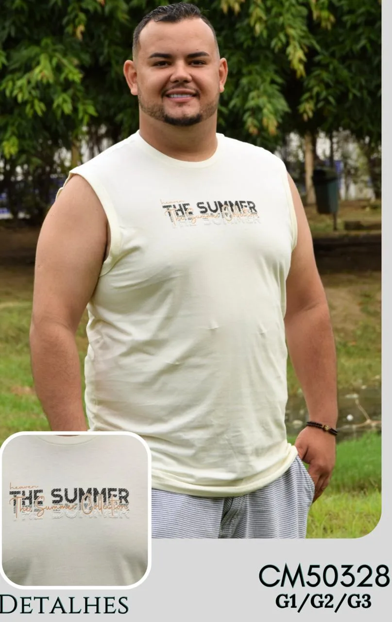 Machão Plus Size de Algodão Menegotti